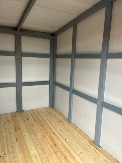 Sandeliukas 3x3 su įleistu stogu